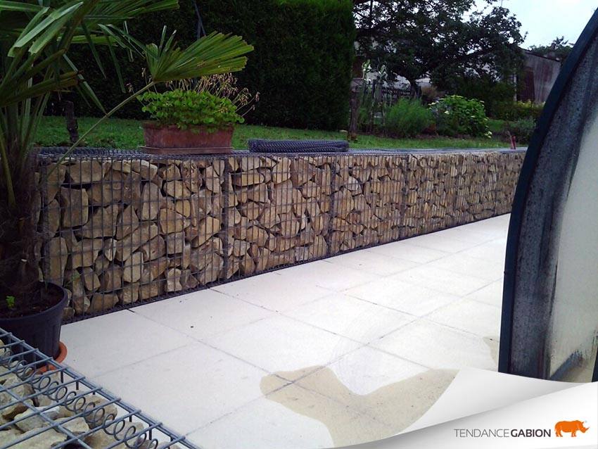 Tendance Gabion, petit mur de soutènement