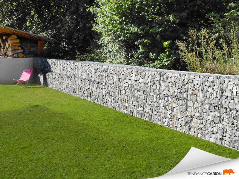 Tendance gabion, petit mur de séparation