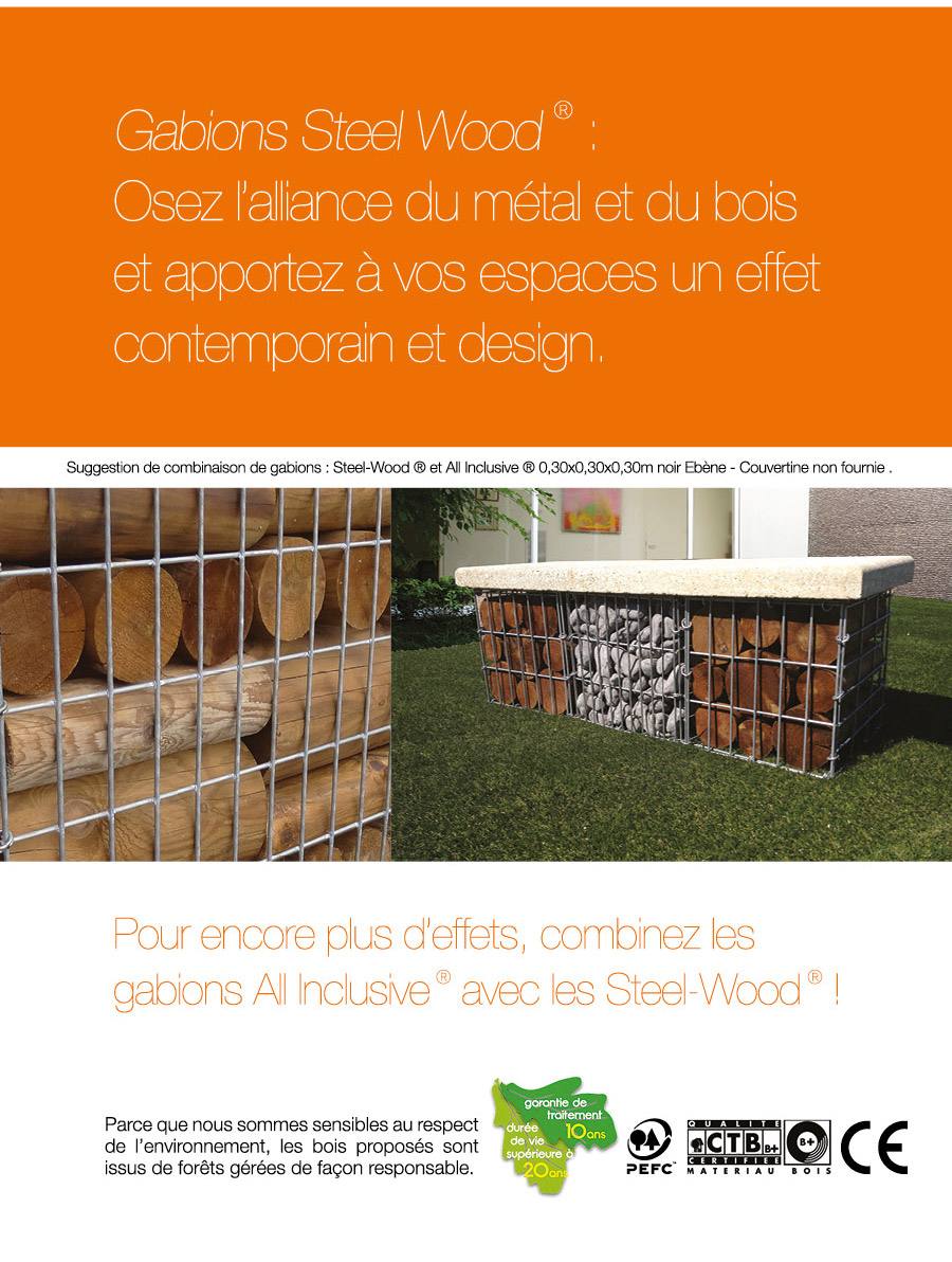 Produit : Gabion Steel-Wood®