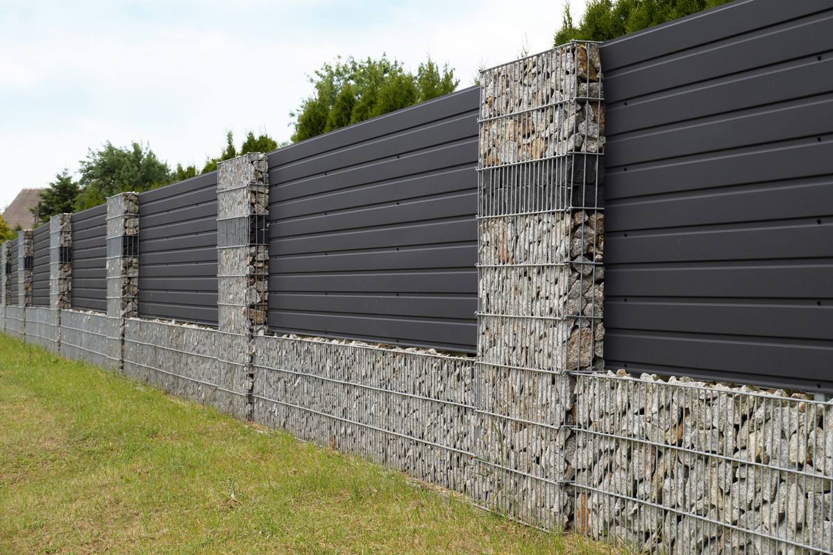 Mur en gabion